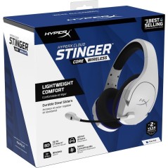 HyperX Cloud Stinger Core Wireless Headset - Blue & White | Ultimate Comfort & Sound Quality